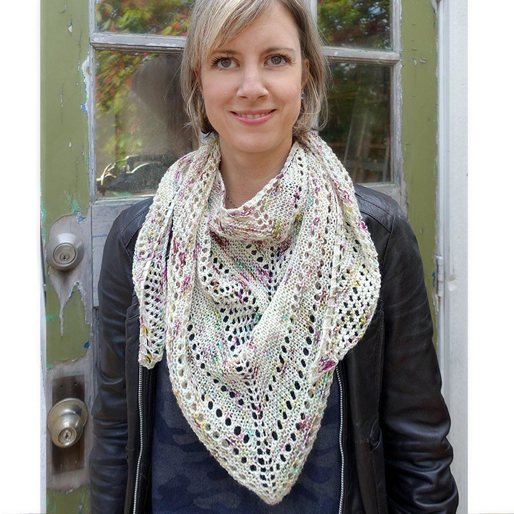 bella dean shawl {knitting pattern}-knitting pattern-The Crafty Jackalope