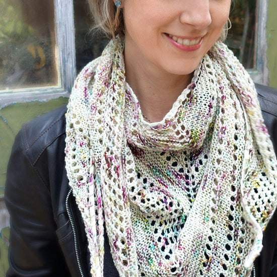 bella dean shawl {knitting pattern}-knitting pattern-The Crafty Jackalope