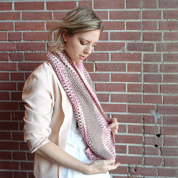 ribbon rock cowl {knitting pattern}-knitting pattern-The Crafty Jackalope