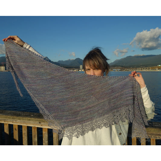 Birthday Wishes Shawl {knitting pattern}