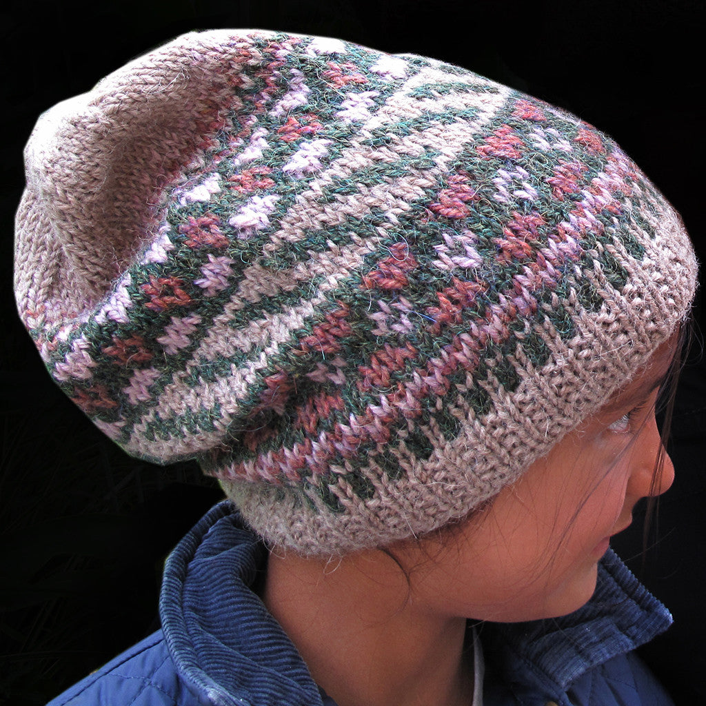 berry picking slouchy hat {knitting pattern}-knitting pattern-The Crafty Jackalope