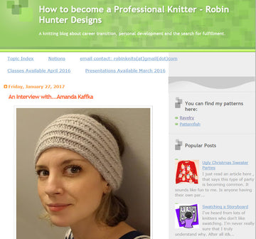 becoming a professional knitter ~ click here to comment