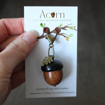 Little Acorn Stitch Marker Keeper {Accessory}