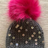 Mini Magpie Darling Hat & Pom {knit kit}