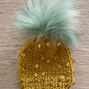 Mini Magpie Darling Hat & Pom {knit kit}