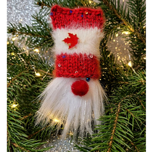 Pompom Gnomes w/ Sparkly Hats: SINGLES {knit kit}
