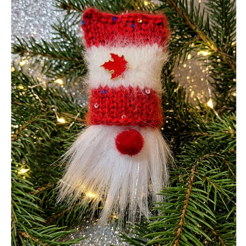 Pompom Gnomes w/ Sparkly Hats: SINGLES {knit kit}