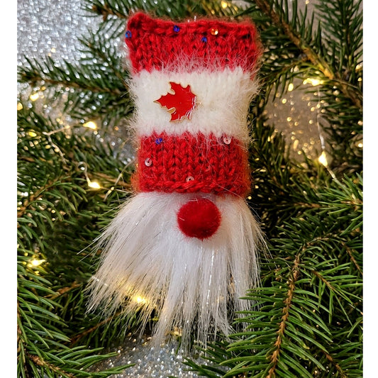 Pompom Gnomes w/ Sparkly Hats: SINGLES {knit kit}