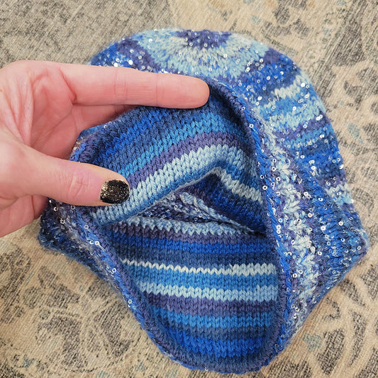 Sensitive Sparkle Hat {knitting pattern}