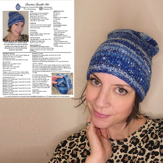 Sensitive Sparkle Hat {knitting pattern}