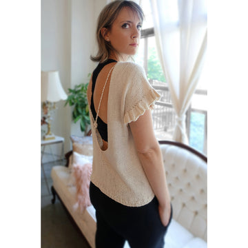 Deep Vee Tee {knitting pattern}