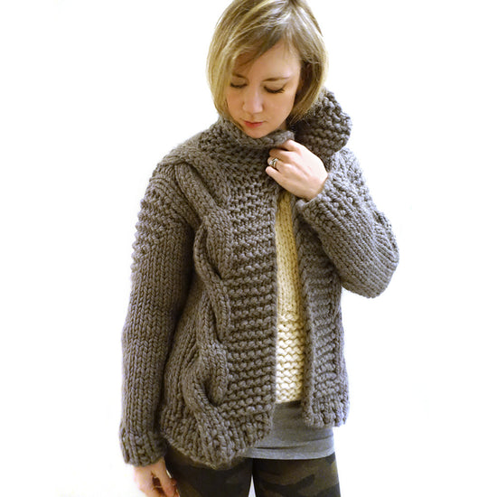 Little Bomber Cardi {PDF pattern & knit kit}-knit kit-The Crafty Jackalope