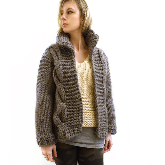 Little Bomber Cardi {PDF pattern & knit kit}-knit kit-The Crafty Jackalope