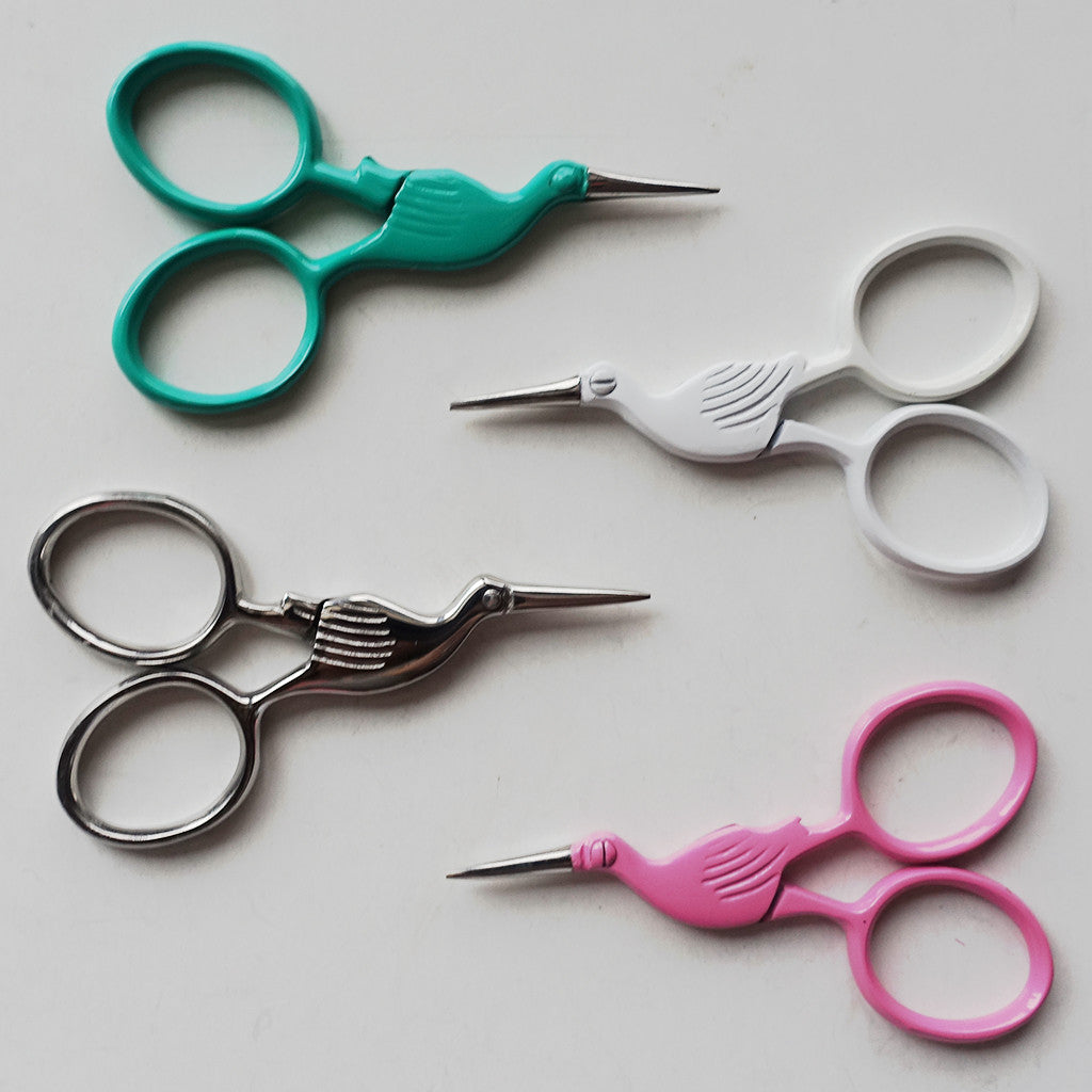 mini stork scissors-notions & tools-The Crafty Jackalope