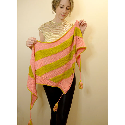 paralleling shawl {knitting pattern}