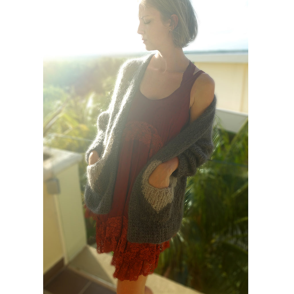 iHeart Cardi {knitting pattern}-knitting pattern-The Crafty Jackalope