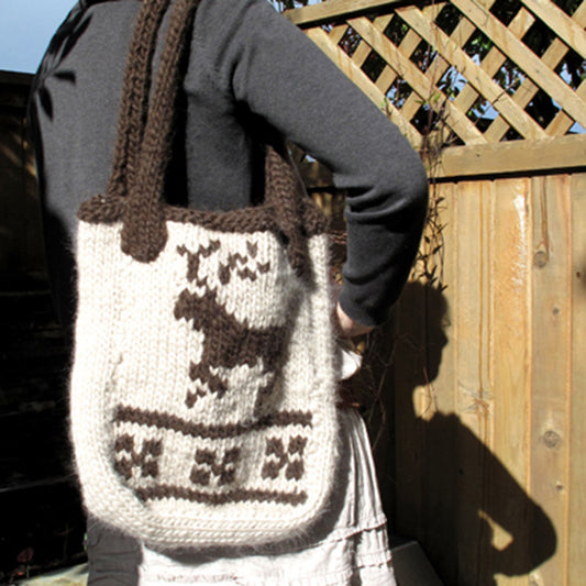 canadian tote {knitting pattern}-knitting pattern-The Crafty Jackalope